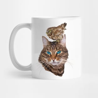 Cat and owl Mug